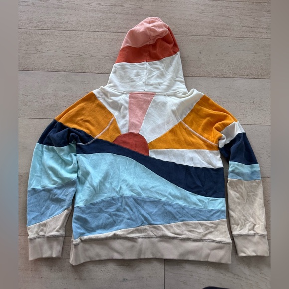 Faherty | Soleil Sunset Hoodie Sweatshirt, M - Picture 3 of 6